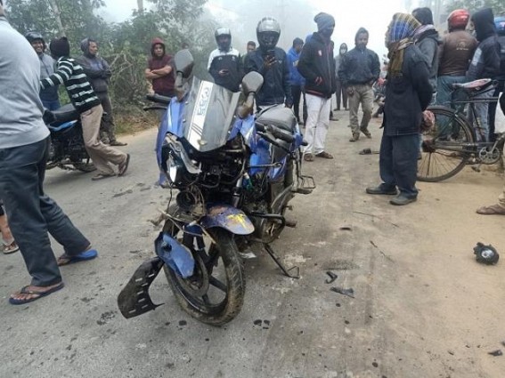 2 injured in Bike accident at Baldakhal, Agartala 2 injured in Bike accident at Baldakhal, Agartala